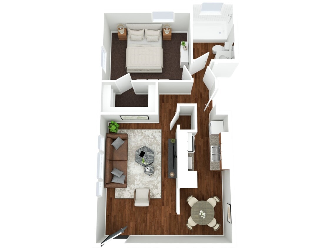 Floor Plan - 1BR - 1BTH