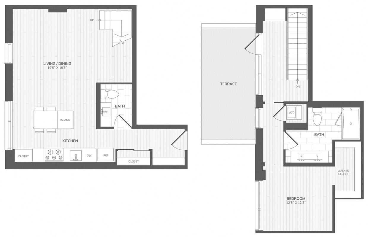 Floor Plan - 1 Bed/1 Bath-A8_Intersect at O