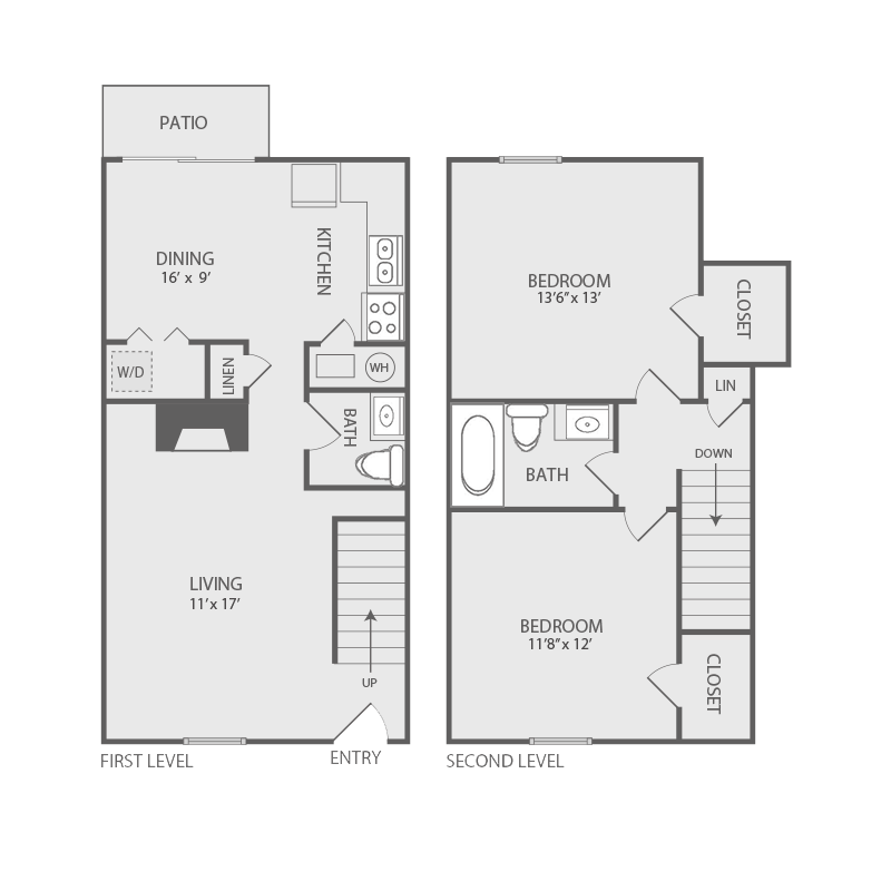 Floor Plan - The Birch - 2.15A Townhome