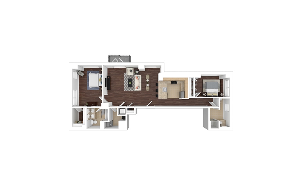 Floor Plan - B6 - Renovated