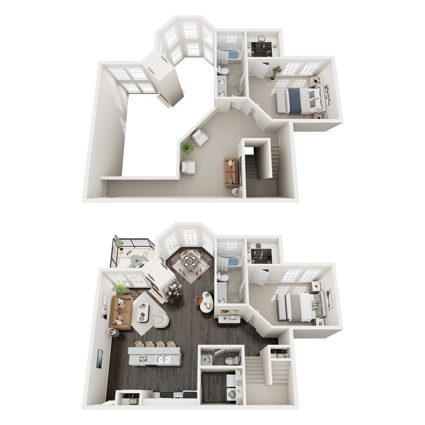 Floor Plan - Cattleman w/ Loft Renovated