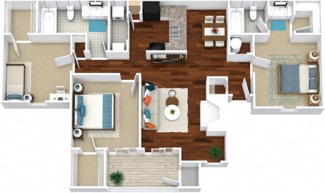 Floor Plan - The Triplecrown