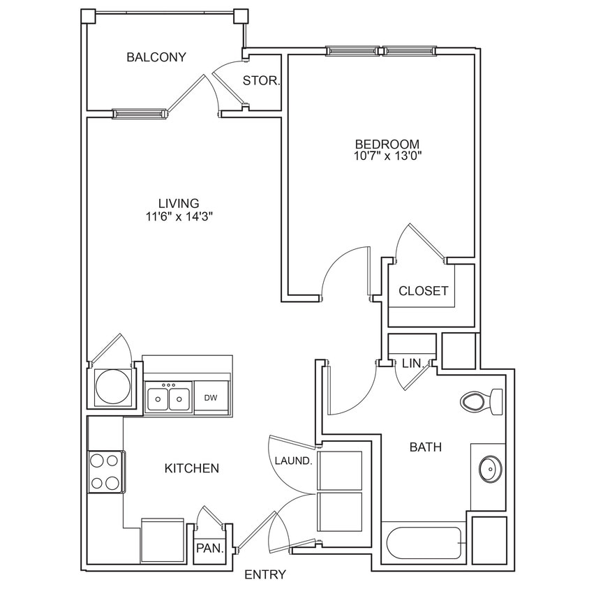 Capital Place at Southwood - Southwood I - Alt - 1 Beds - 1 Baths - 733 Sq. ft. - Southwood I - Alt