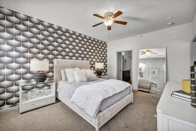 Two Bedroom - with plush carpeting and ceiling fan - Meridian at Grandview