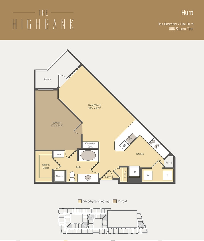 Hunt |1br/1ba - Hunt Two