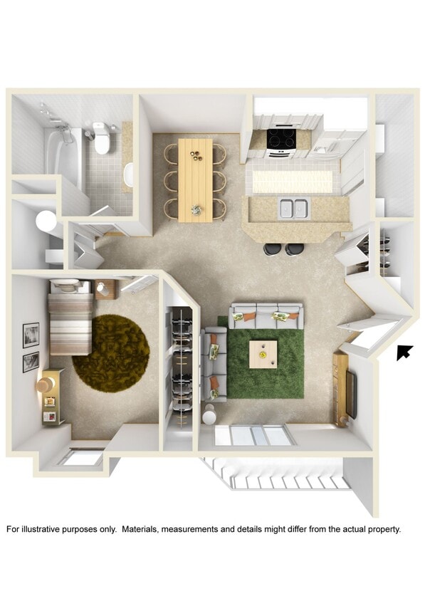 Floor Plan - AML-1x1WD(636) Colonial 
