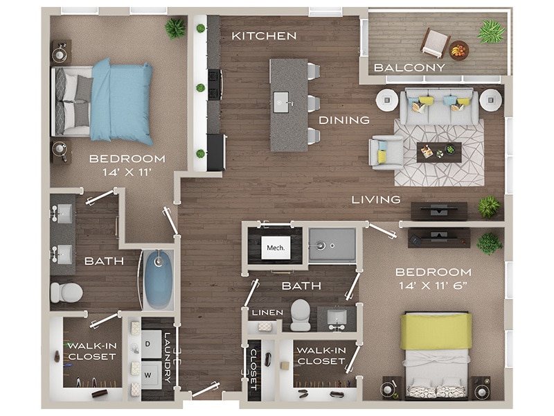 Floor Plan - Bellevue