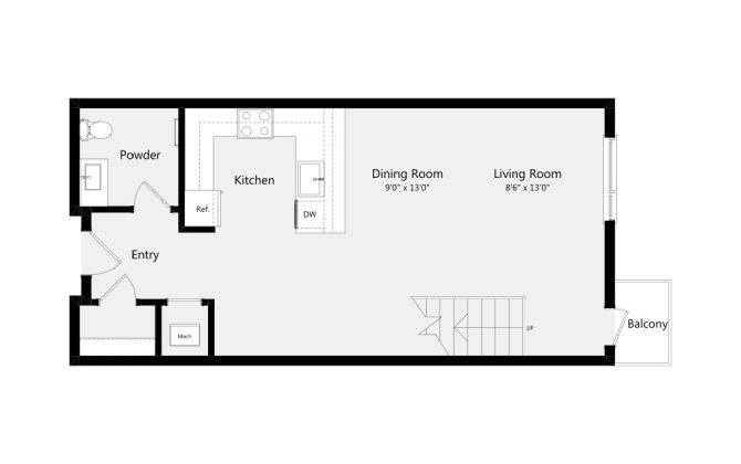 Floor Plan - Y Loft A