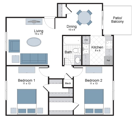 Monaco - 2x1 (Apartment)