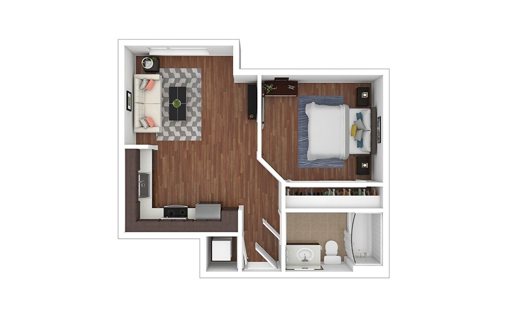 Floor Plan - A1 - Renovated