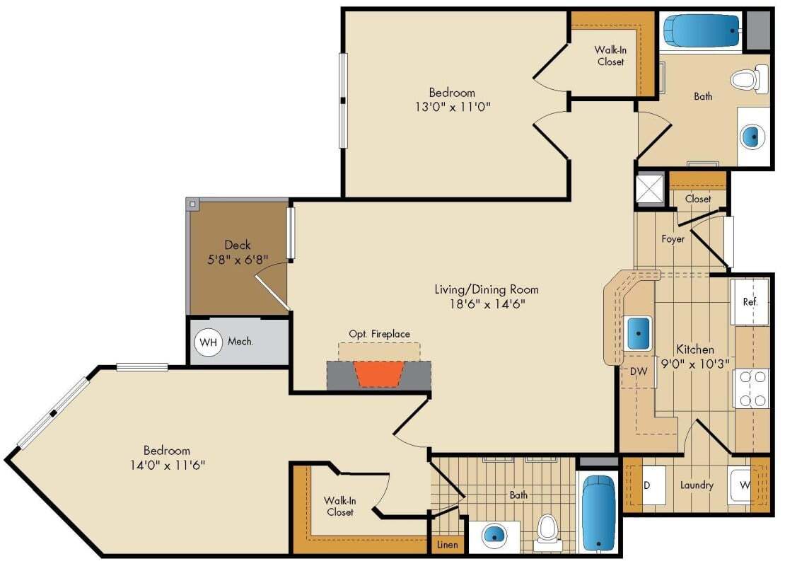 Floor Plan - Bloomsbury