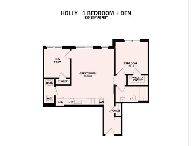 Floor Plan - Holly - Den