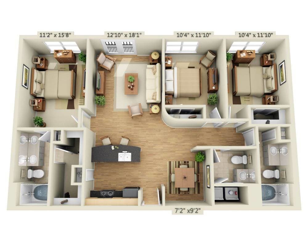 Floor Plan - Lakeside - Vasto