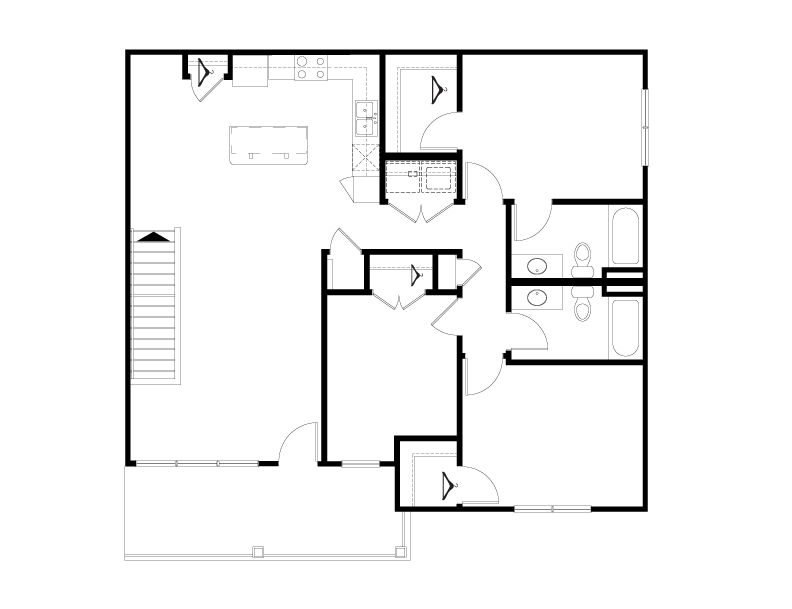 Floor Plan - 3 BR Grand Overlook