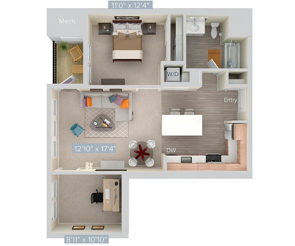 Floor Plan - A1D-A-sc1-855