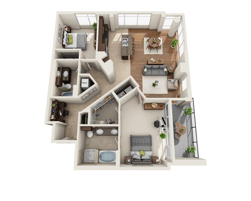 Floor Plan - Plan P (B2B)