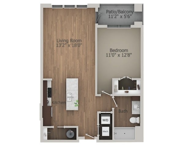 Floor Plan 1A | Arrabelle Apartments | Apartments in Cedarburg, WI - 1A