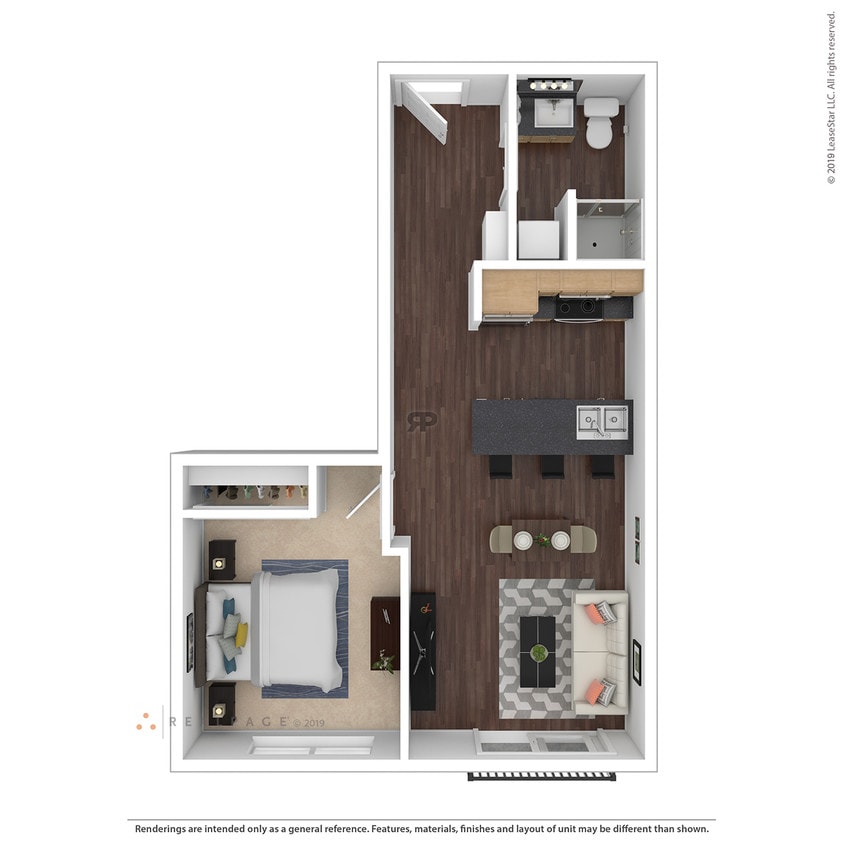 Floor Plan - 121 One Bed Ionia View Juliet