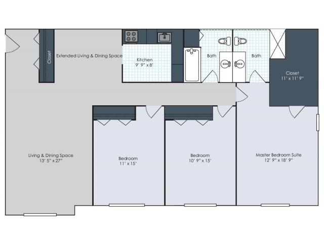 Floor Plan - Garden 3 Bedroom