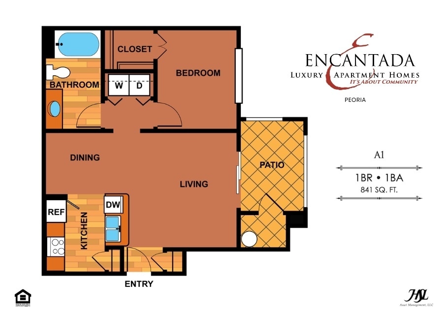 Floor Plan - A1  | One Bedroom