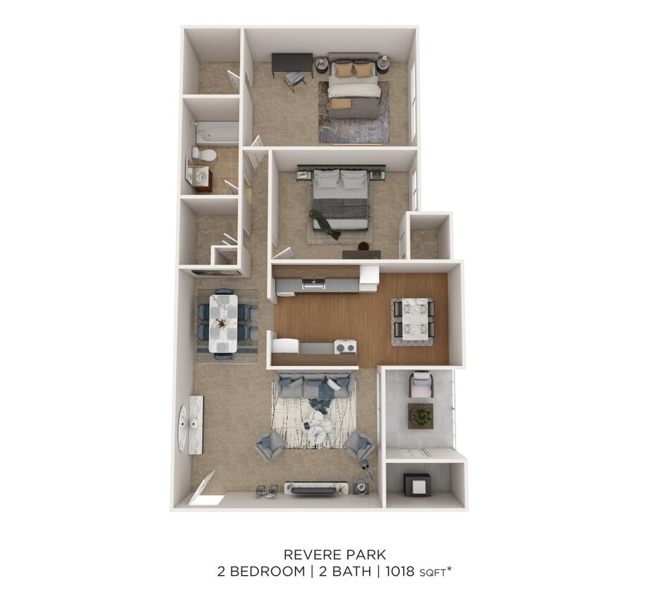 Floor Plan - Two Bedroom
