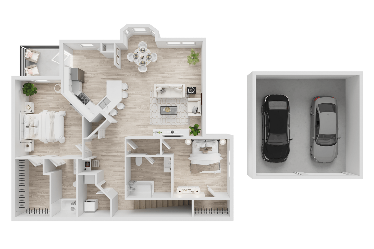 Floor Plan - B4 - Attached Garage