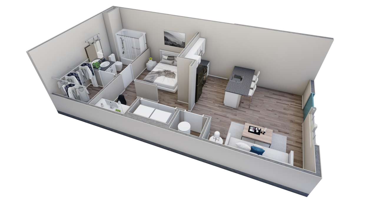 Floor Plan - Studio Retreat Courtyard