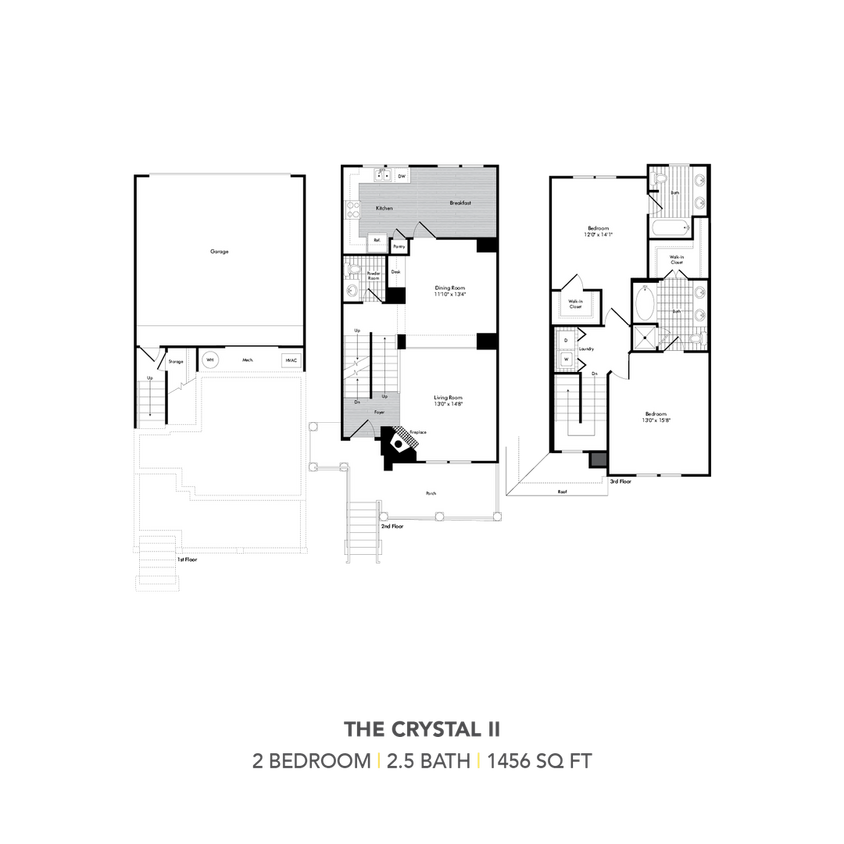 Floor Plan - BDT3:  The Crystal II
