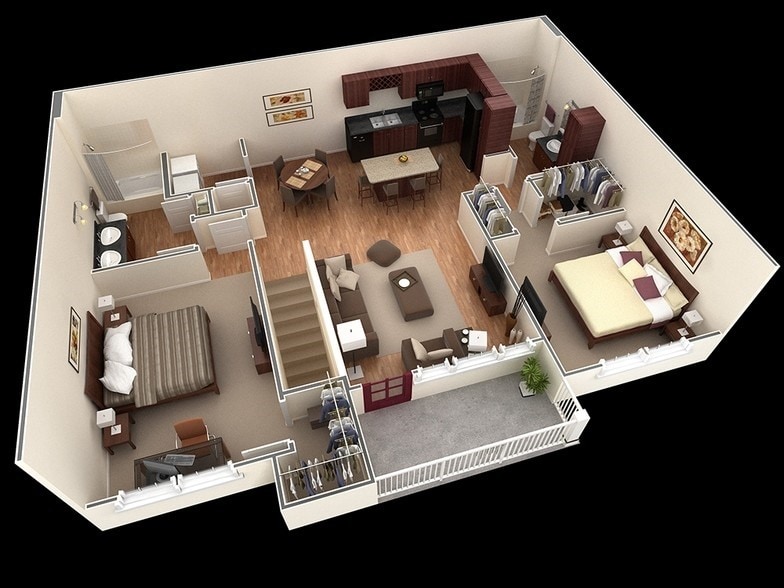B4 Secretariat_2Bed_2Bath_1185 Sq Ft - B4 Secretariat plus garage - 2 Bedroom, 2 Bathroom