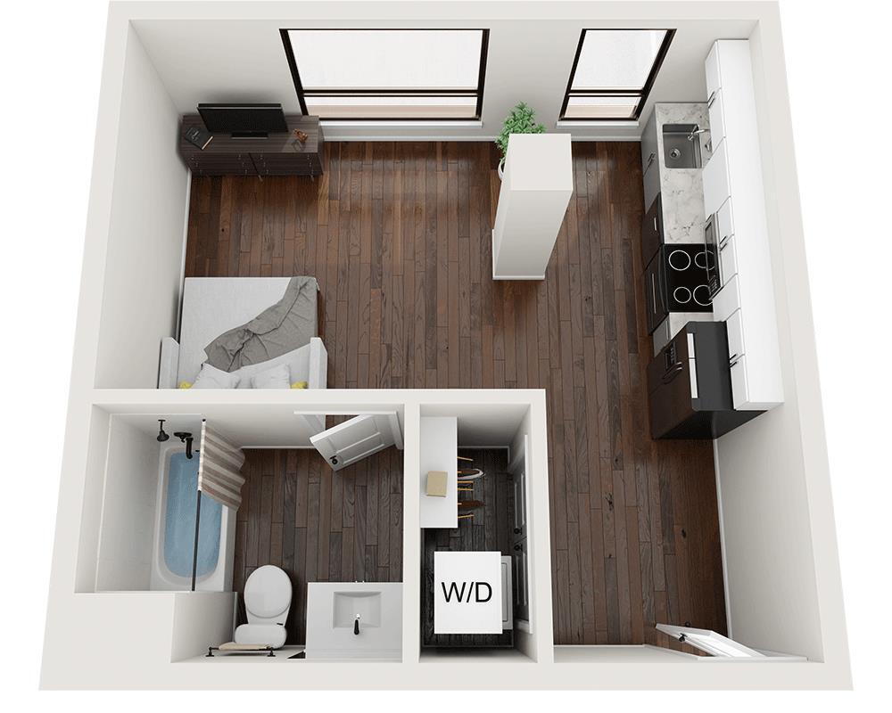 Floor Plan - Studio E1B22