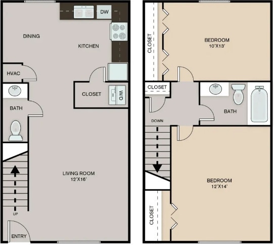 Floor Plan - 2 x 1.5 Upgraded