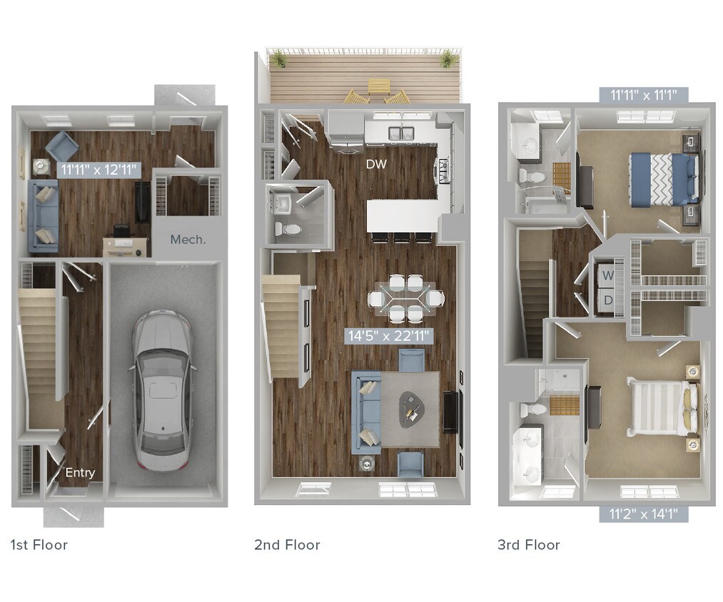Floor Plan - B2T-1744