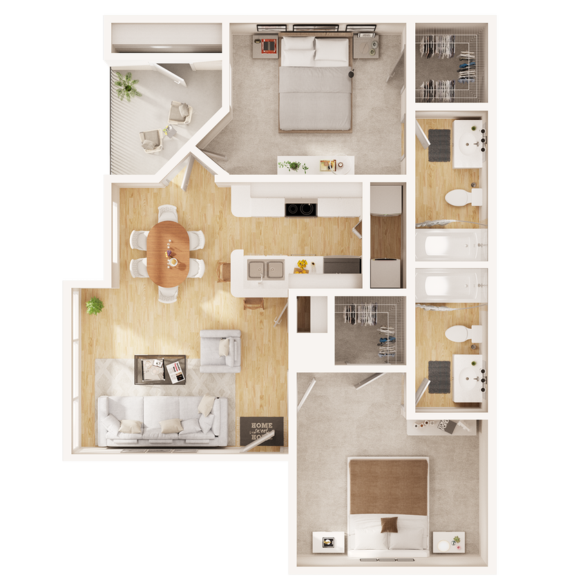 Anson at the Lakes - B1 Floor Plan - B1