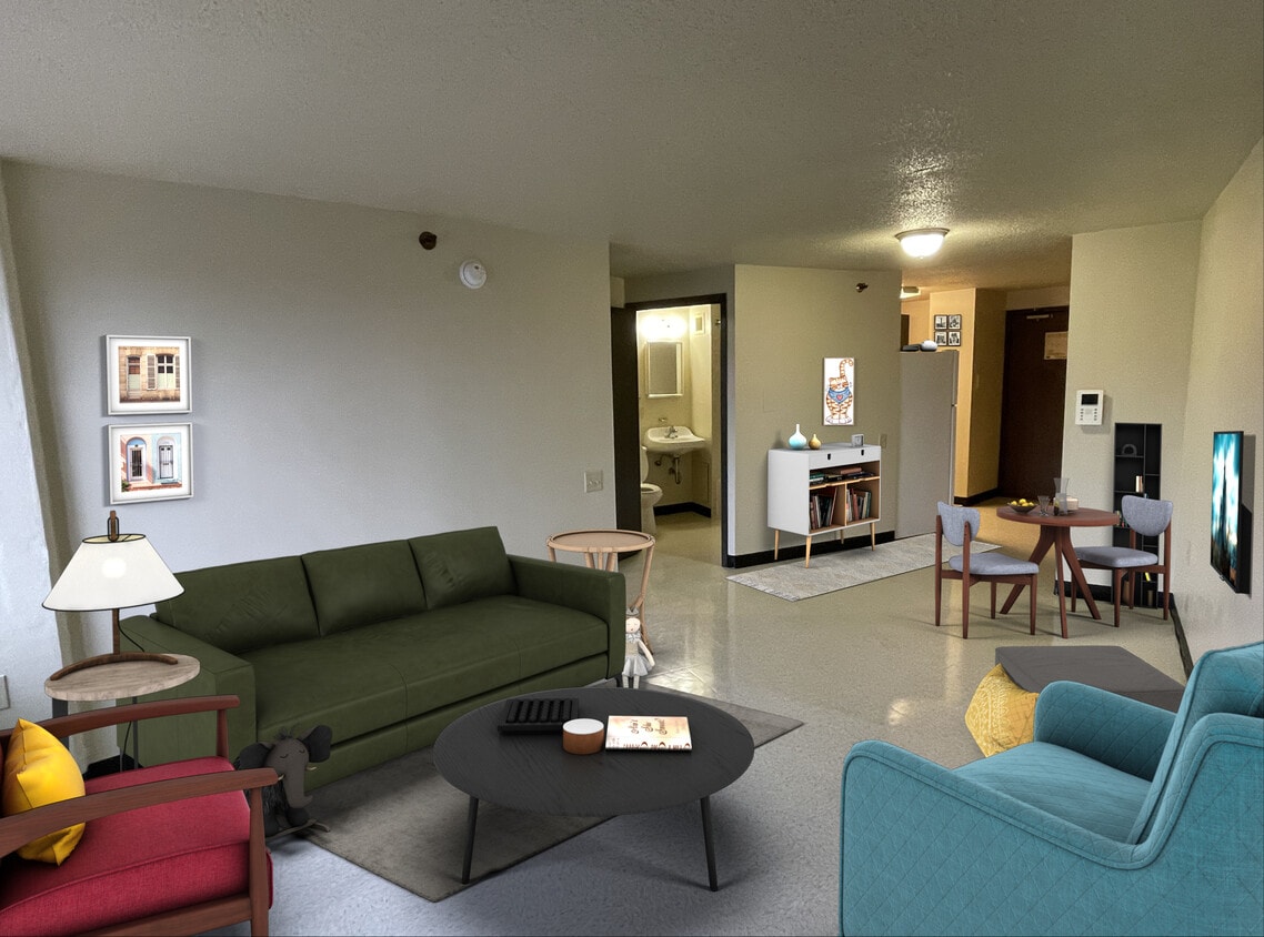 Floor Plan - North Main Manor 1 Bed