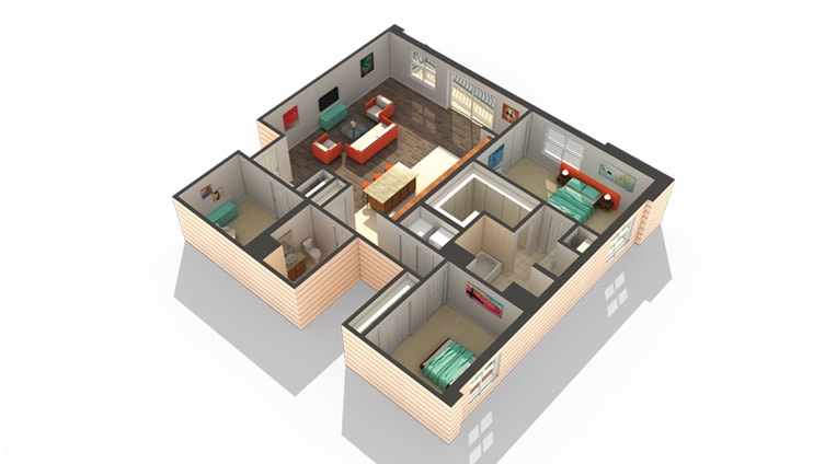 Floor Plan - Farnsworth w/ Den