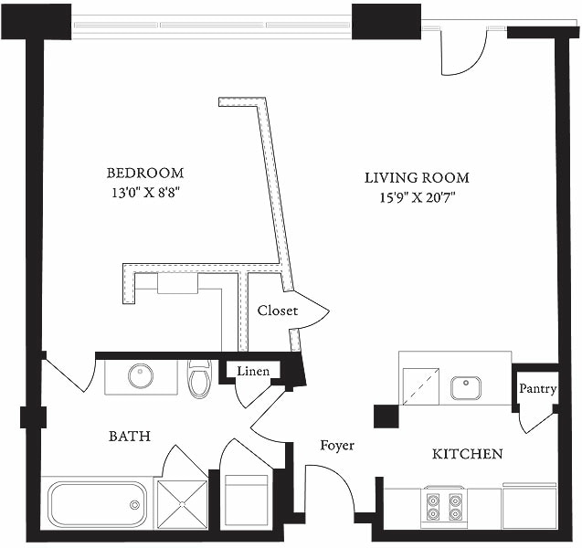 Lucky Strike 1K.jpg - LS-K One Bedroom, One Bathroom