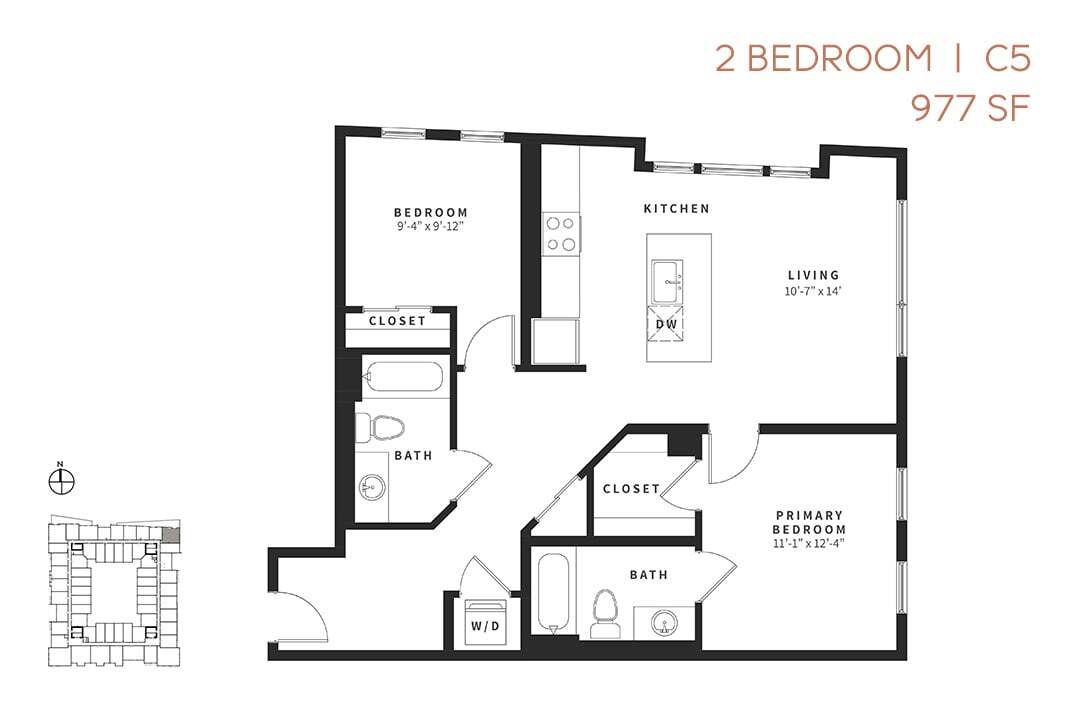 Floor Plan - Two Bedroom C5