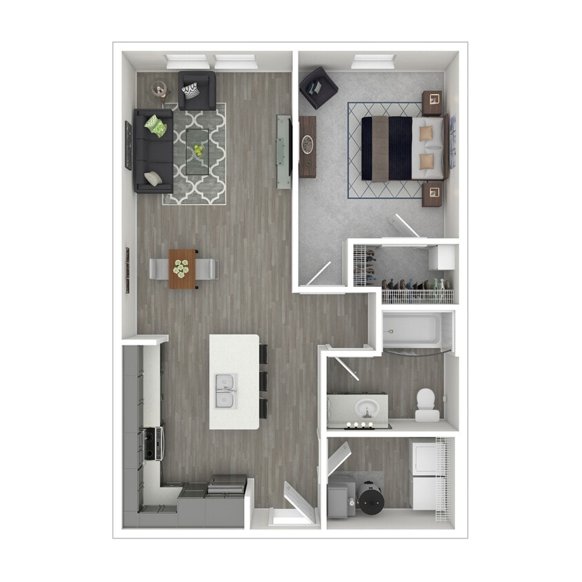 Floor Plan - One Bedroom