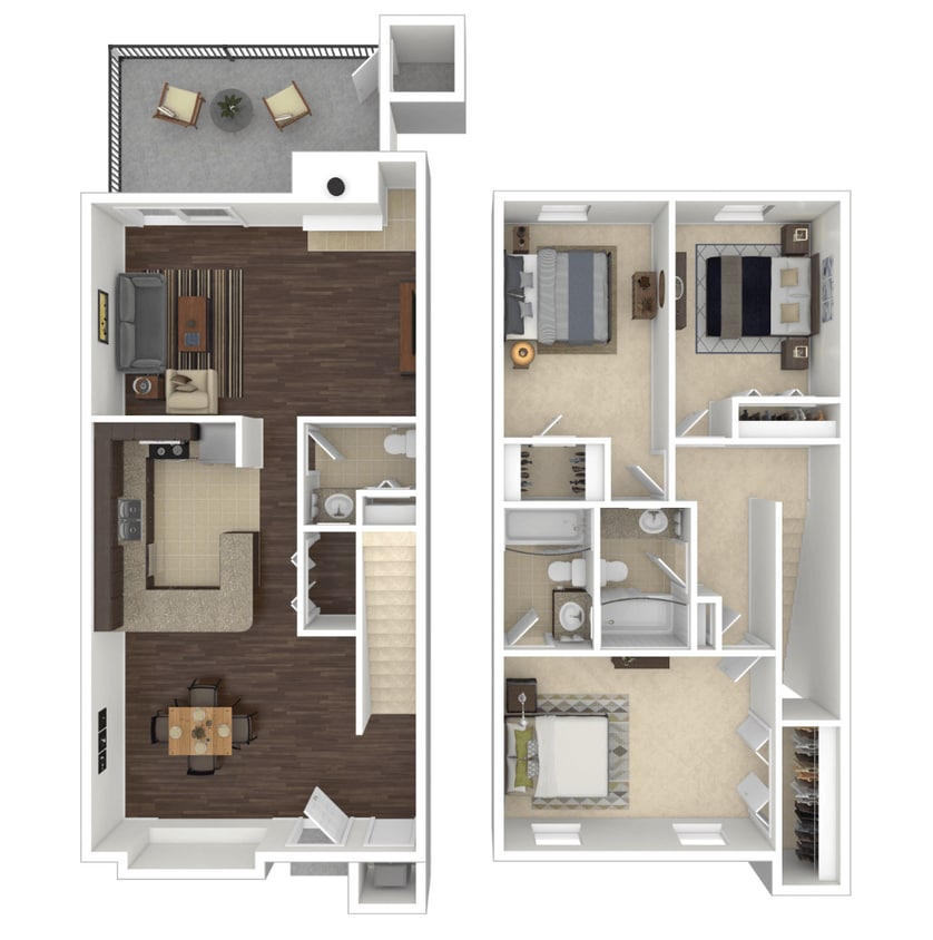 Floor Plan - C1 Townhome