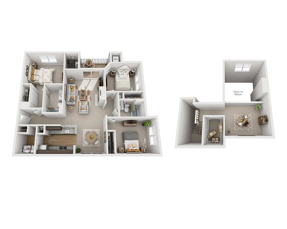 Floor Plan - Cypress Gardens Loft (C2L)