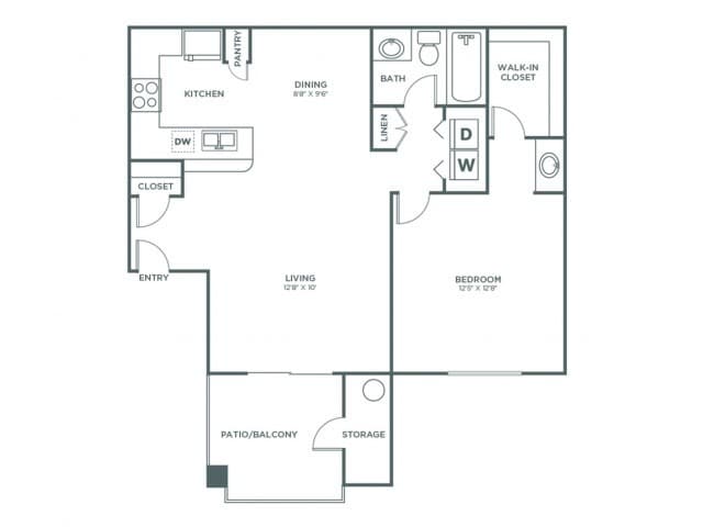 1x1 - 1 Bedroom 1 Bath ADA - Classic