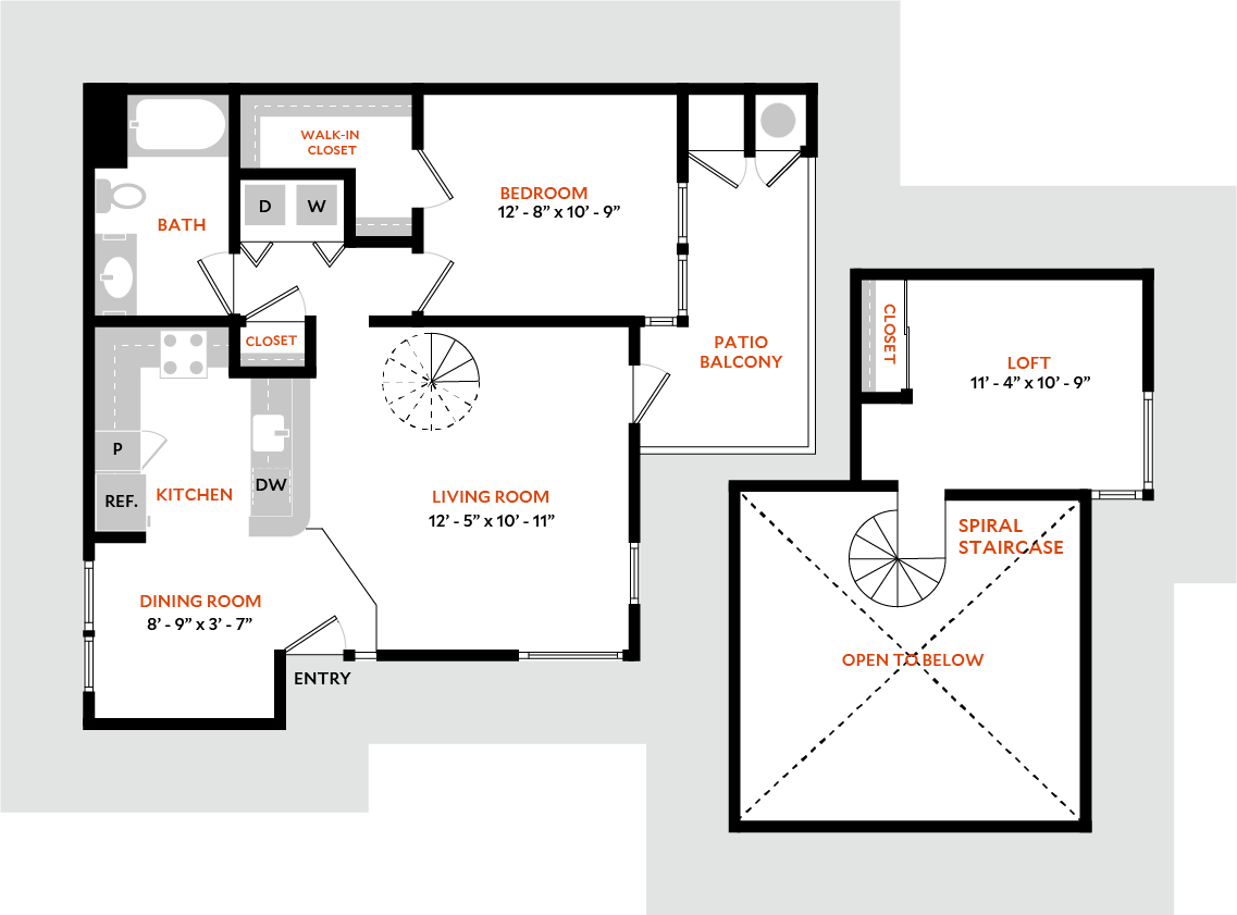 Floor Plan - Plan 1B