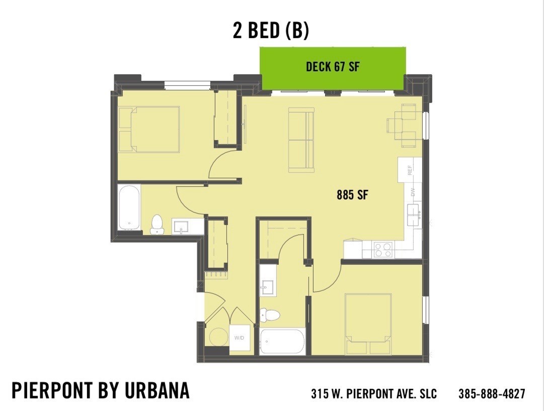Floor Plan - 2 BED (B)