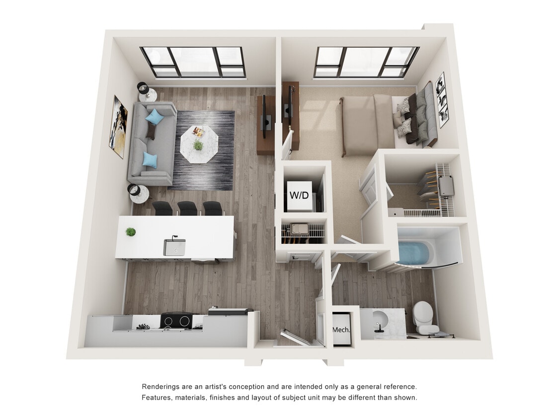 Ara - 1 Bed, 1 Bath, 670 sq. ft. - Ara