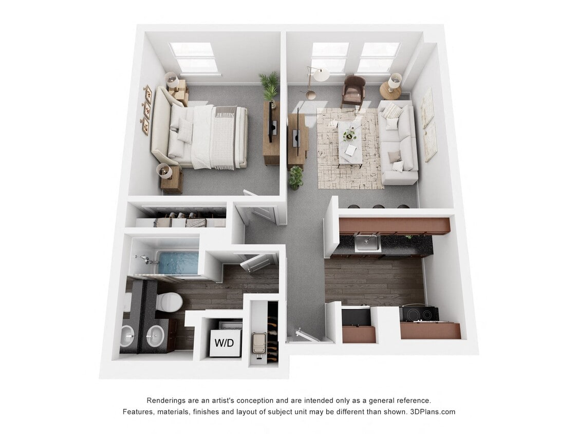 Floor Plan - 1 Bedroom