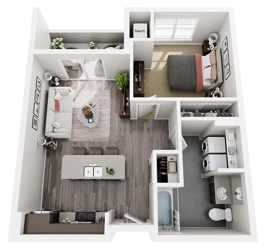 Floor Plan B2 | 22 Slate | Apartments in Madison, WI - B2