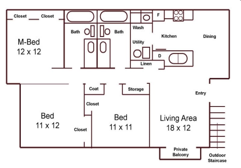 3BR/2BA - Phase 2 - 3 Bed 2 Bath 1st/3rd Level Granite 