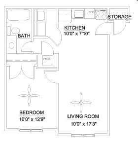 1BR/1BA - The Brightleaf 535