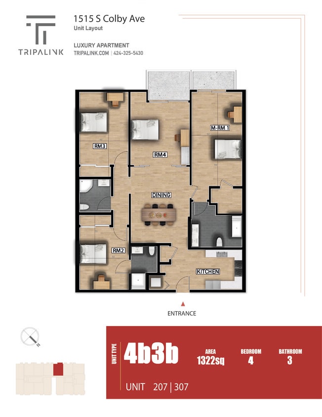 Floor Plan - Unit 207