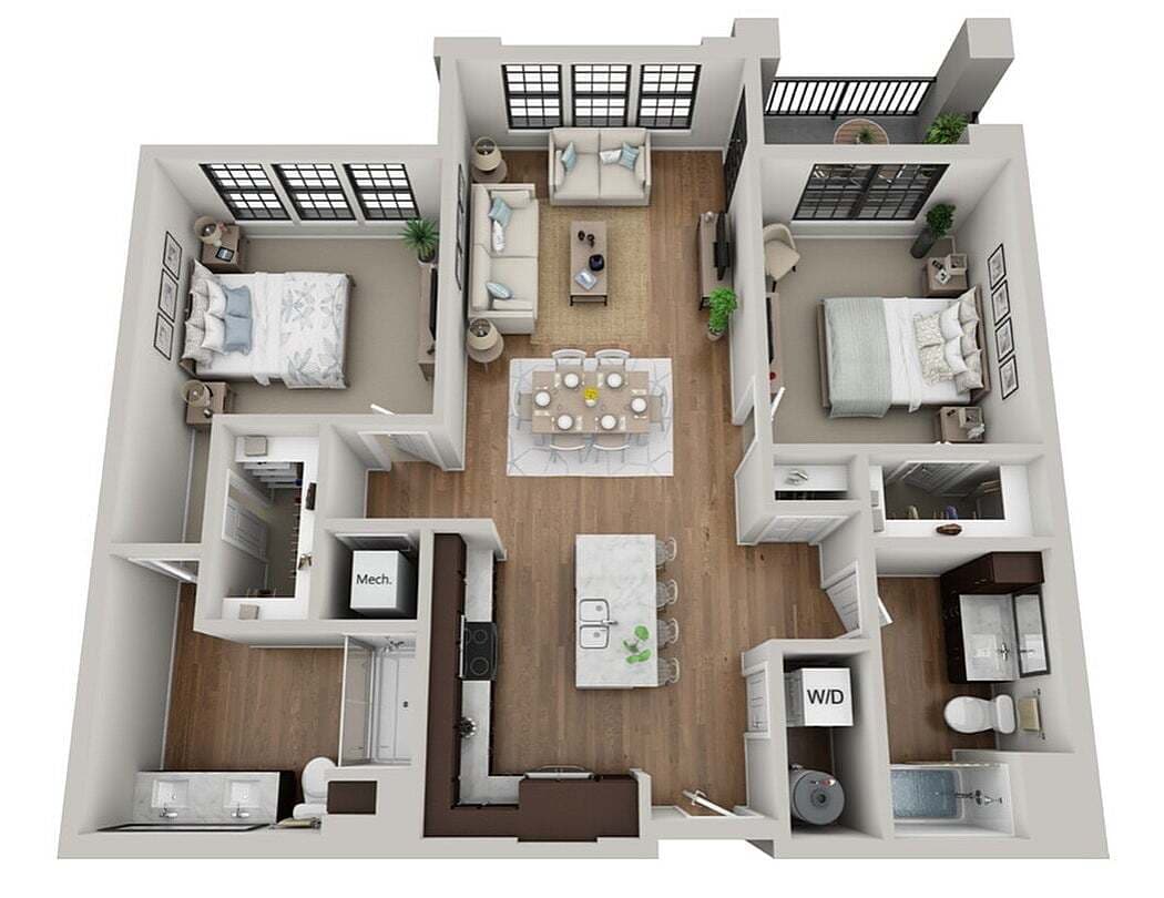Floor Plan 2A | Arrabelle Apartments | Apartments in Cedarburg, WI - 2A